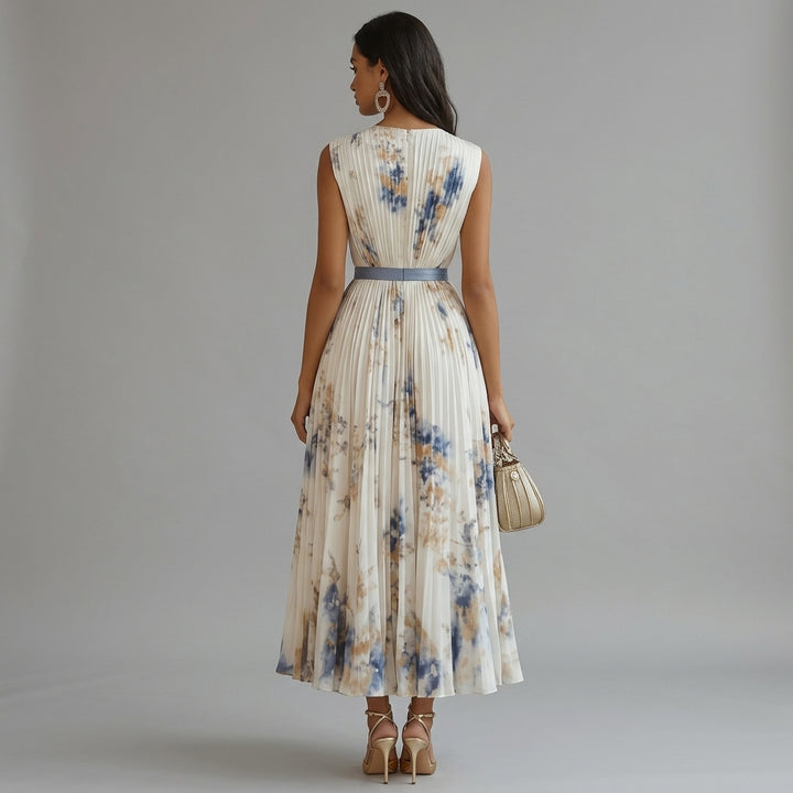 Rowella | Elegant Pleated Maxi Dress