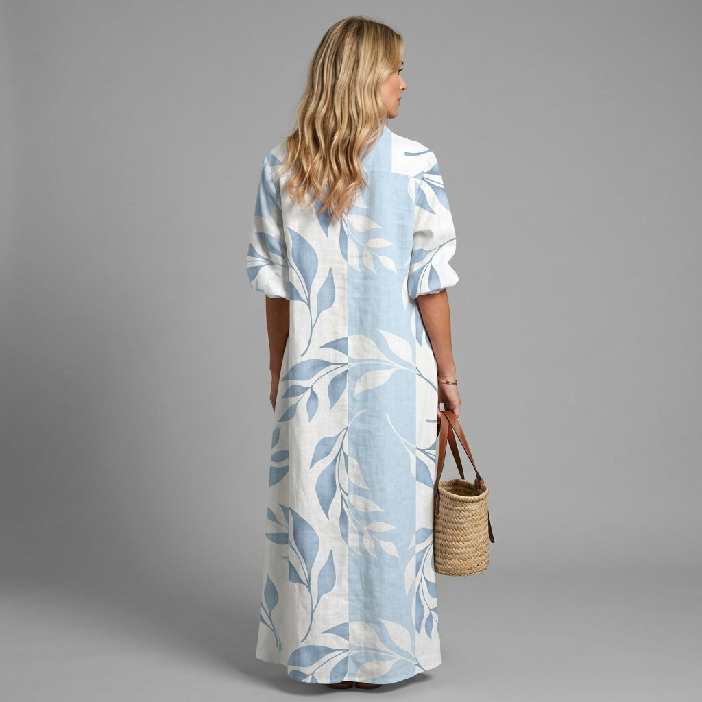 Paula | Printed Boho Maxi V-Neck Dress